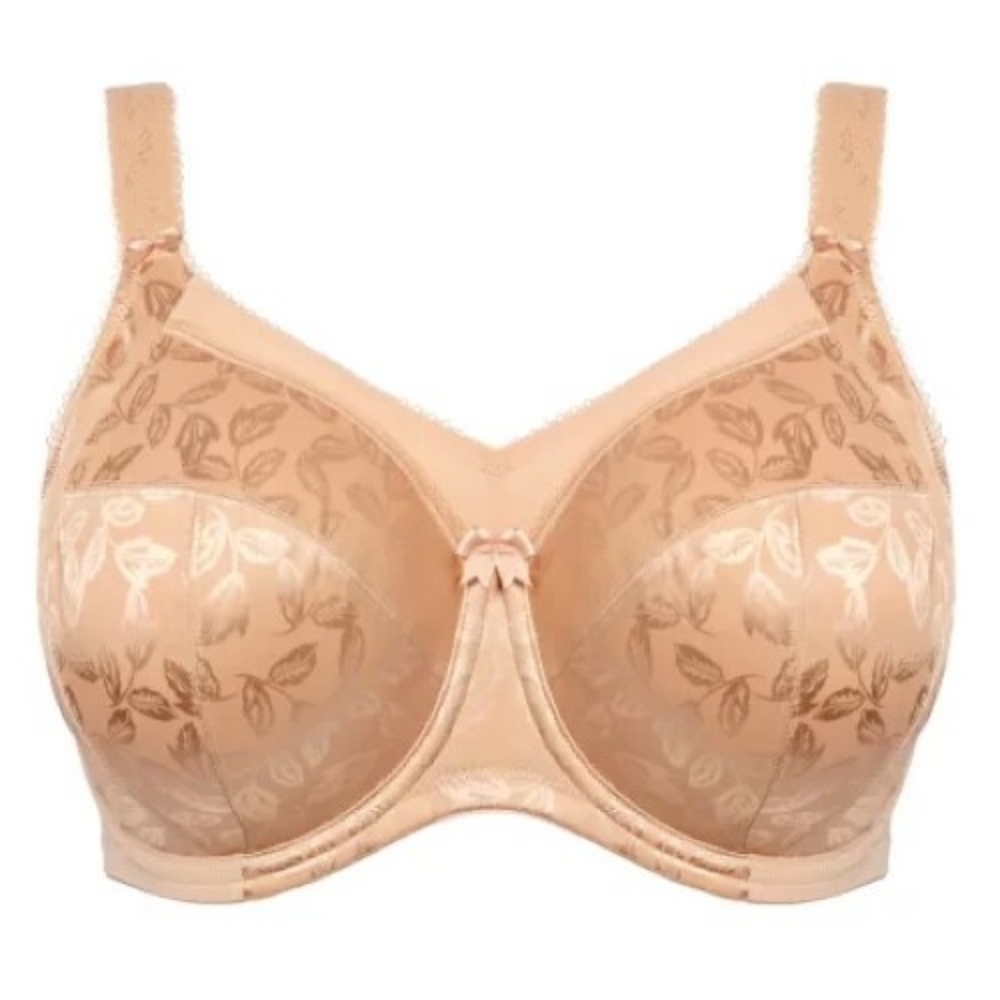 Goddess Women Bra Plus Size 38G Beige Unlined Underwire Adjustable Wide Straps